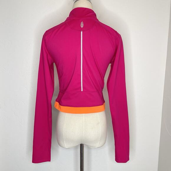 Free People Movement Tell Me Something Cropped Zip Jacket Womens Medium Purple - Picture 6 of 10